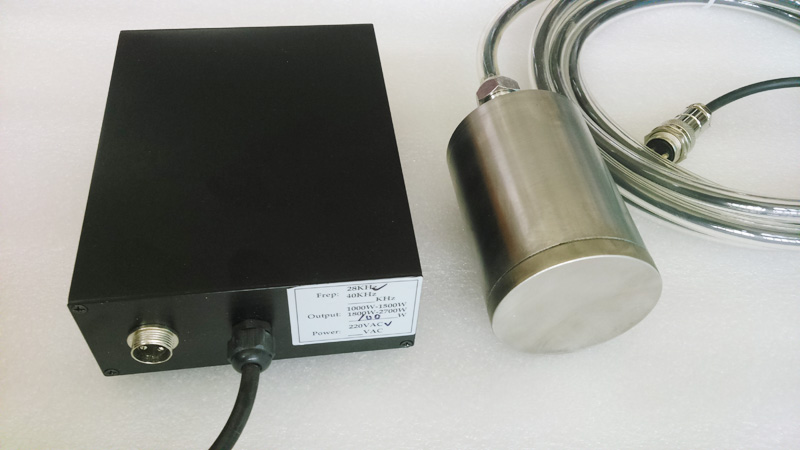 Ultrasonic Algae Control transducer and generator