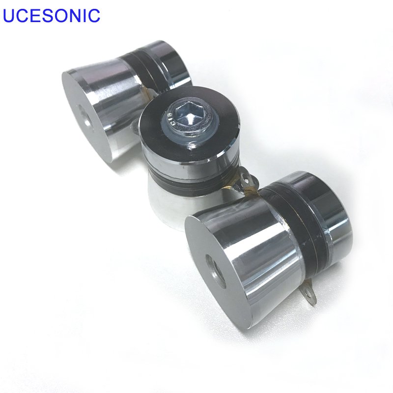 dual frequency ultrasonic transducer with ultrasonic cleaner